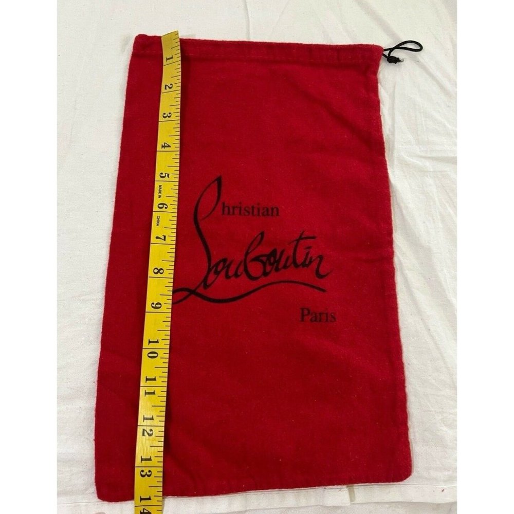 Authentic Christian Louboutin Dust Bag Storage Cover Pouch Red 13.7" X 8.7"